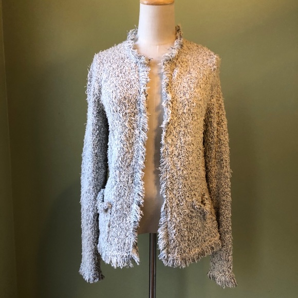 NEW! Etta:twa Anthropologie Fringe Open Cardigan - SIze Extra Small - Picture 2 of 12